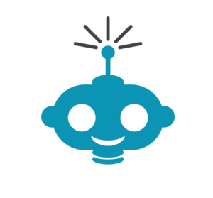 blue robot head